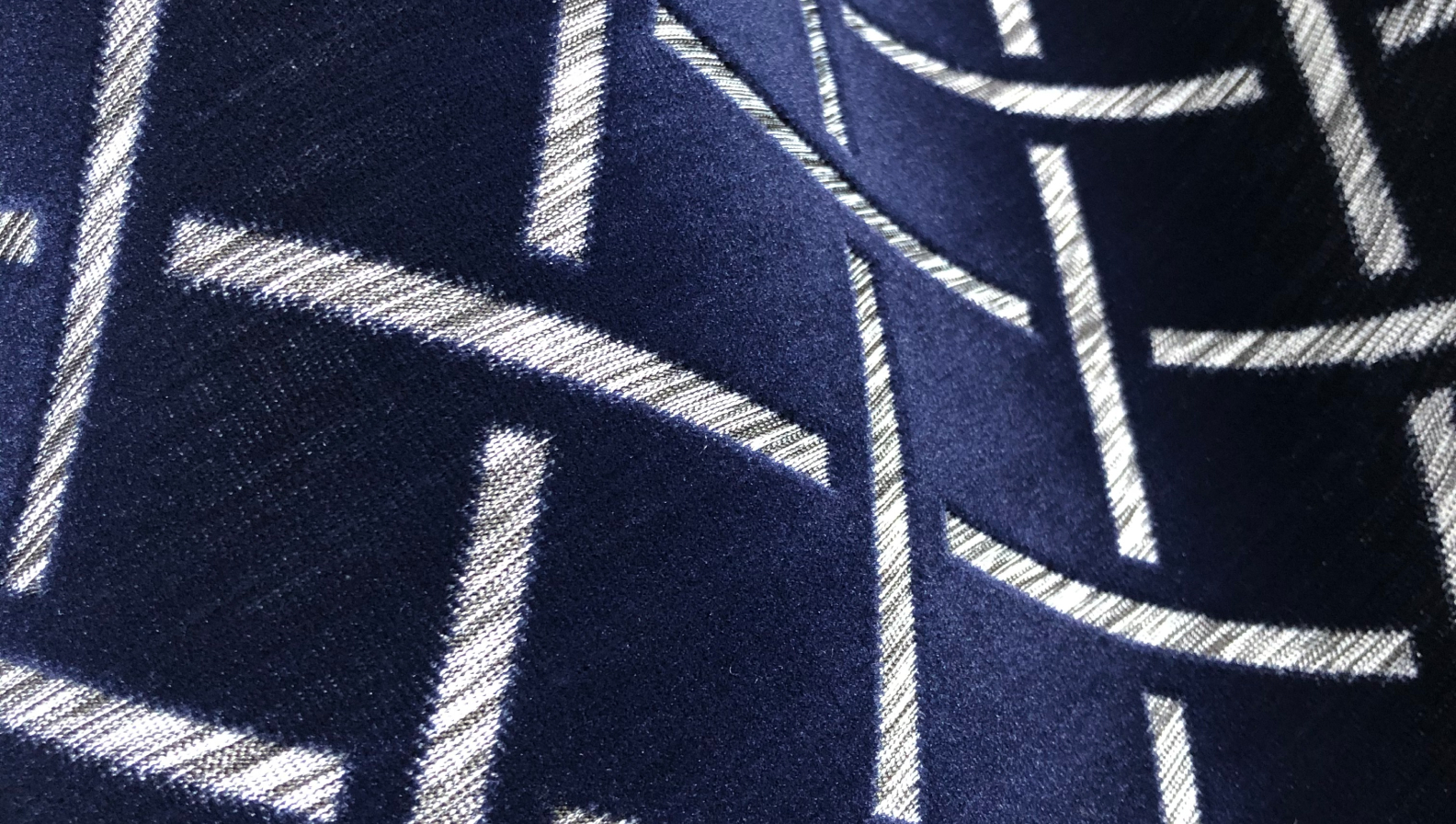 Close-up of a Sage luxury textile